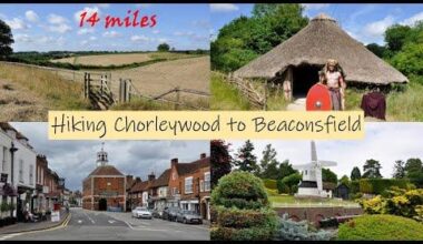 A great 14 mile countryside hike in the Chiltern Hills (just outside of London) - Chorleywood to Beaconsfield - via the River Misbourne Valley, open air museum & a model village :)