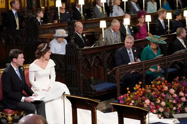 An empty seat caught people's attention at the wedding of Princess Eugenie and Jack Brooksbank in 2018