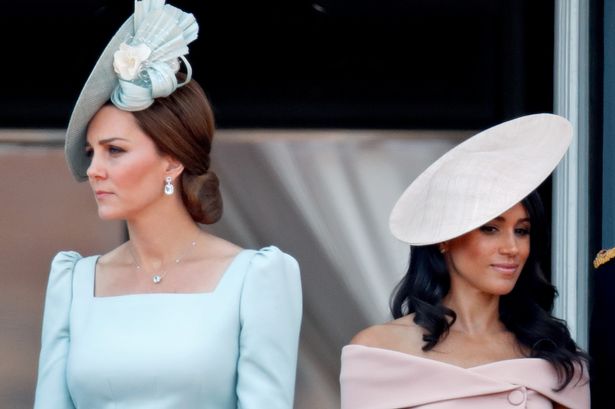 Th Princess of Wales and Duchess of Sussex at Trooping the Colour in 2018