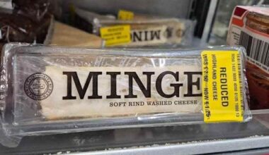 Popped in for milk. Came out with soft, washed, reduced Minge.