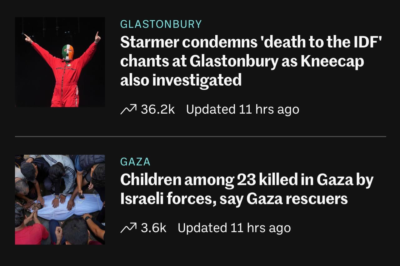 Glastonbury “outrage”