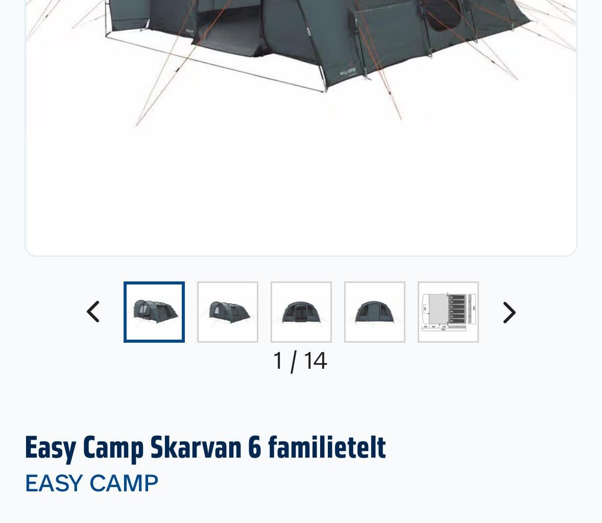 Easy Camp Skarvan 6 familietelt