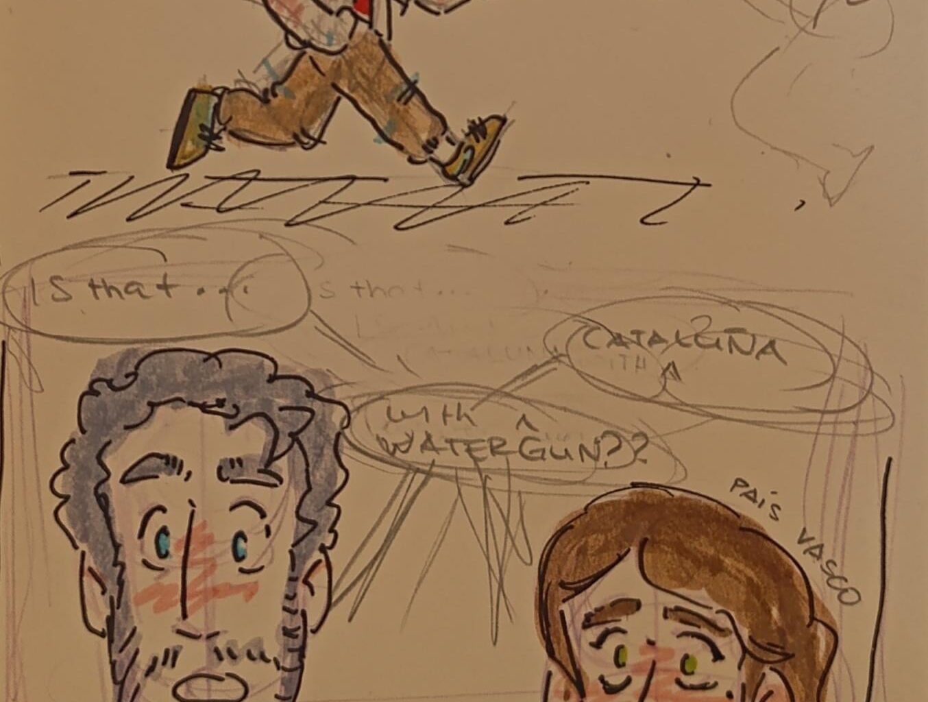 Made this tiny doodle comic