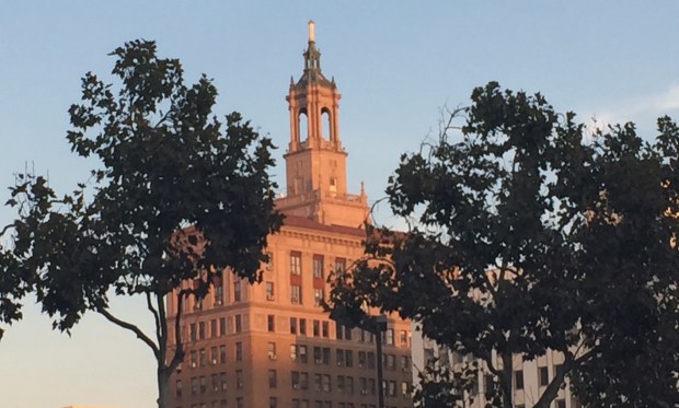 The old Bank of Italy building in downtown San Jose...