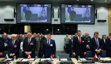 Meeting of the Ukraine Defense Contact Group, as a part of a NATO Defence Ministers' meeting at the Alliance's headquarter...