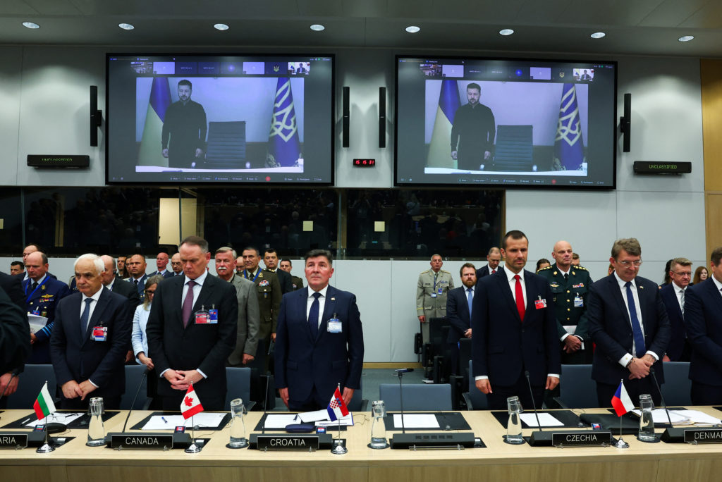 Meeting of the Ukraine Defense Contact Group, as a part of a NATO Defence Ministers' meeting at the Alliance's headquarter...