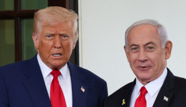 FILE PHOTO: U.S. President Trump meets Israeli PM Netanyahu in Washington
