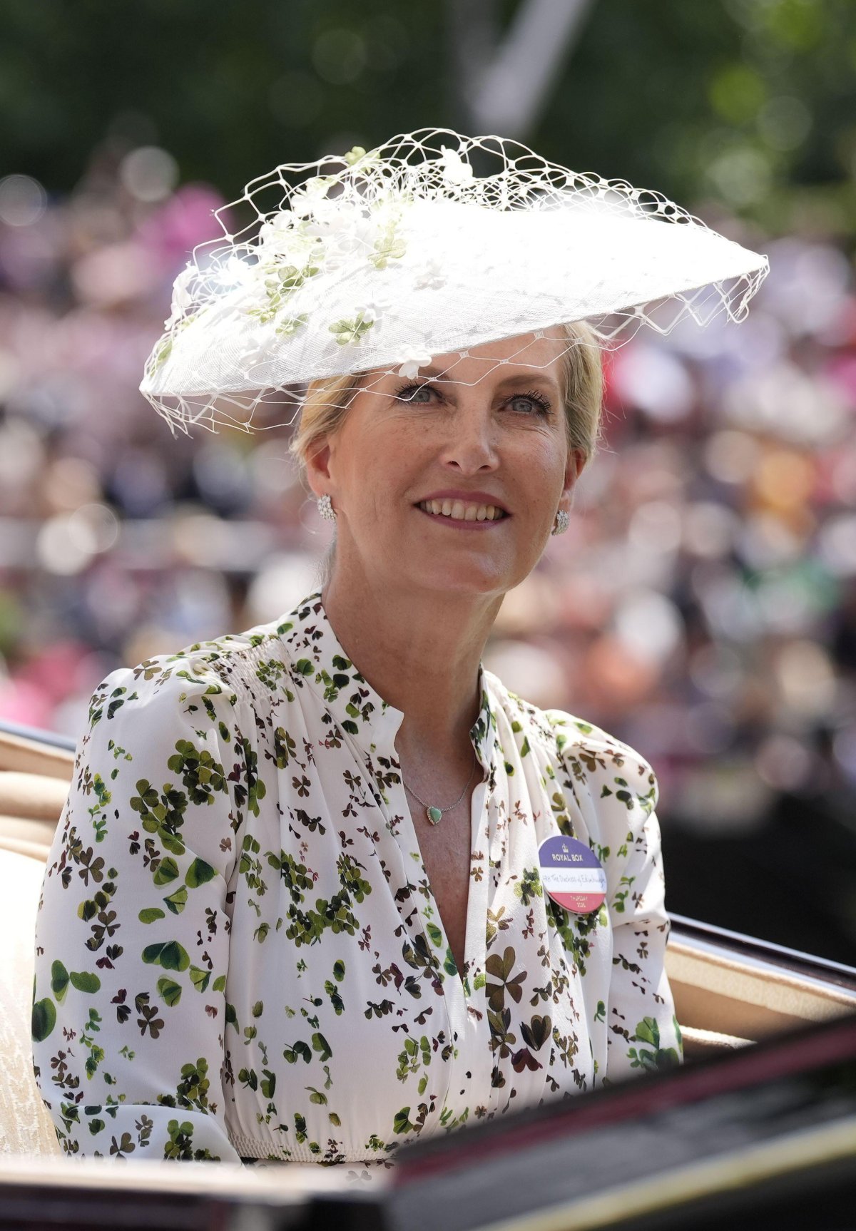 The Duchess of Edinburgh attends the races at Royal Ascot on June 19, 2025 (Andrew Matthews/PA Images/Alamy)