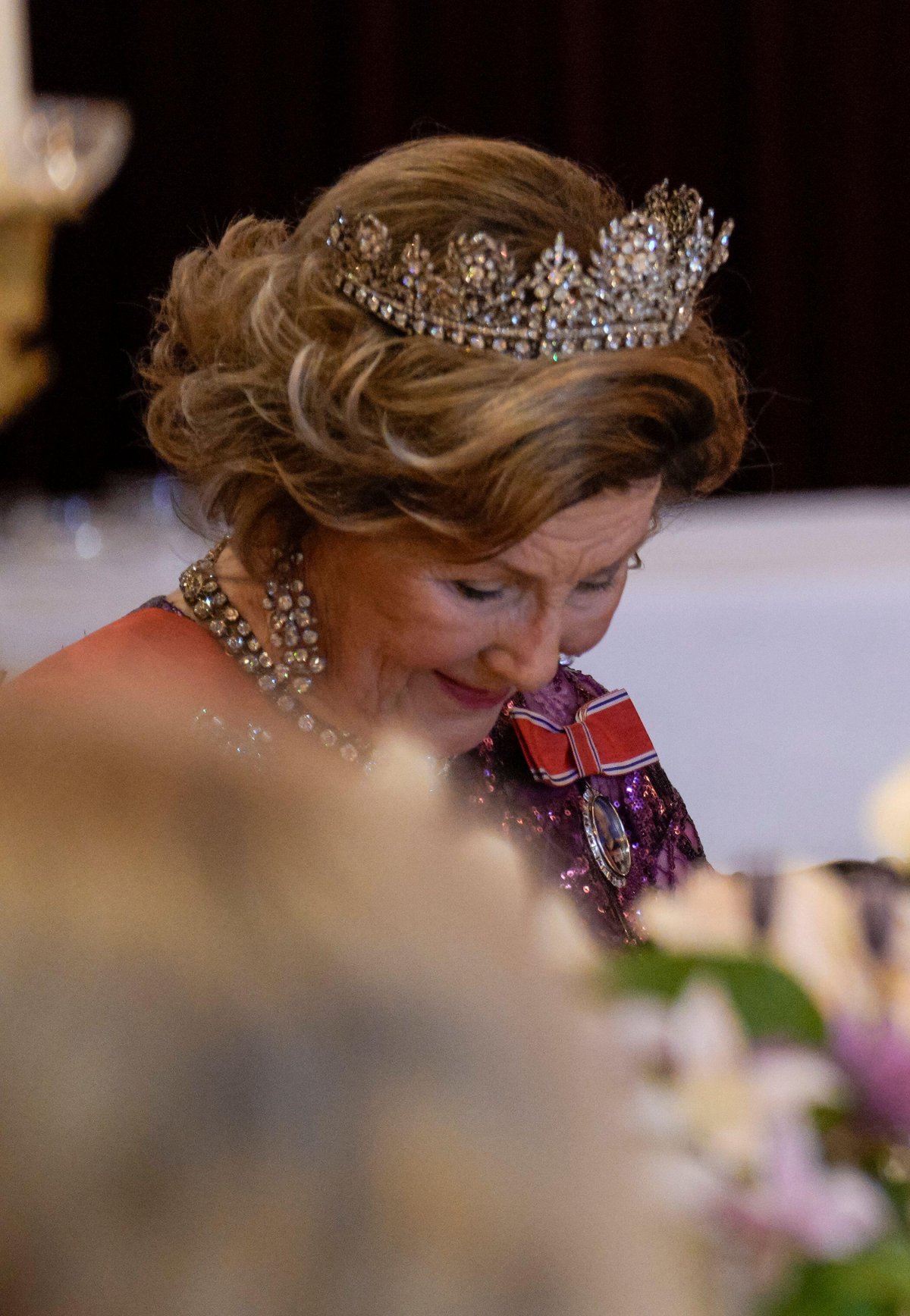 The King and Queen of Norway host a gala dinner for the visiting President of France at the Royal Palace in Oslo on June 23, 2025 (Stian Lysberg Solum/NTB/Alamy)