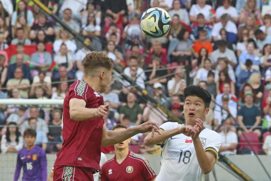 China U22 team draws with Belarus U21 team in soccer friendly-Xinhua