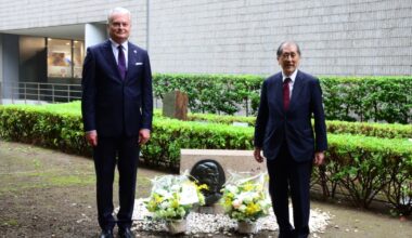 President of Lithuania Visits Waseda University, Honors Chiune Sugihara, and Delivers Welcome Speech at Lithuania-Japan Science Forum – Waseda University