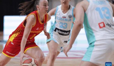 Women's Int'l Friendly Basketball Match: Slovenia vs. Montenegro-Xinhua