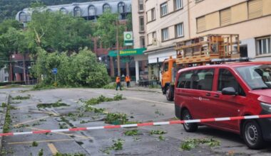 Violents orages sur le pied du Jura, une personne blessée à Bienne