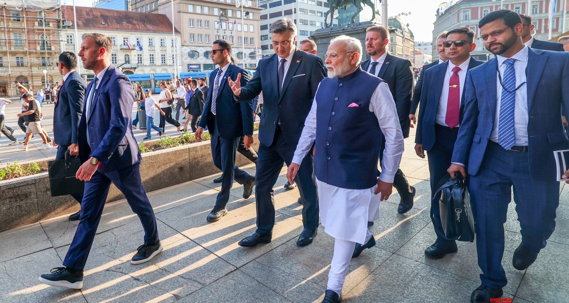 PM Modi visits Zagreb’s historic centre in Croatia #Gallery
