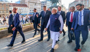 PM Modi visits Zagreb’s historic centre in Croatia #Gallery