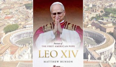 Book cover of ‘Leo XIV: Portrait of the First American Pope’ by Matthew Bunson