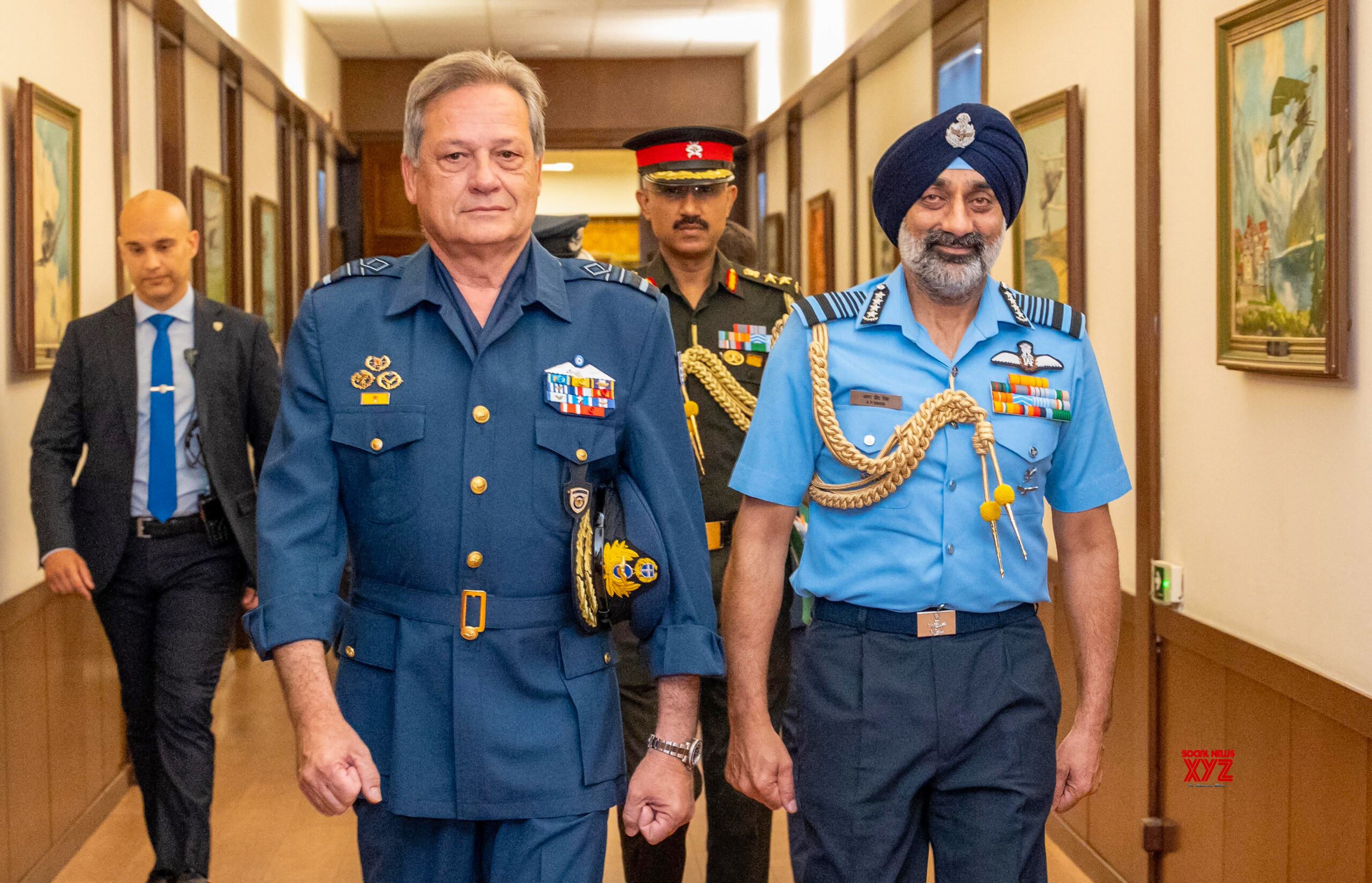 Greece: IAF Chief AP Singh Receives Guard of Honour During Greece Visit #Gallery