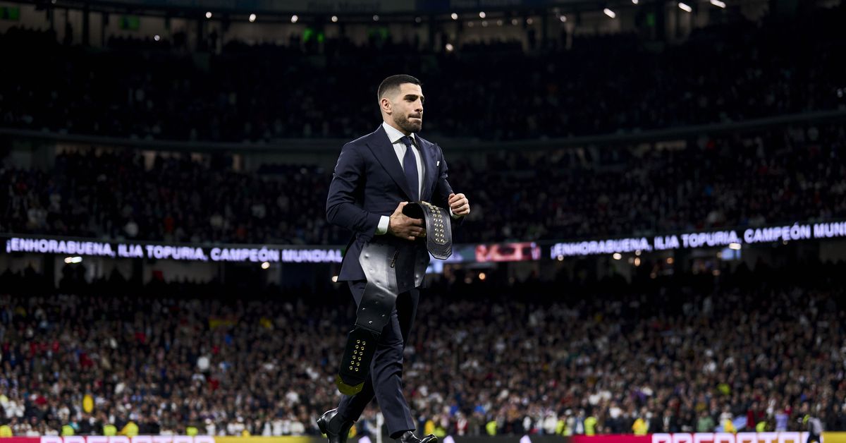 Topuria calls on UFC to book Santiago Bernabeu Stadium fight in Spain