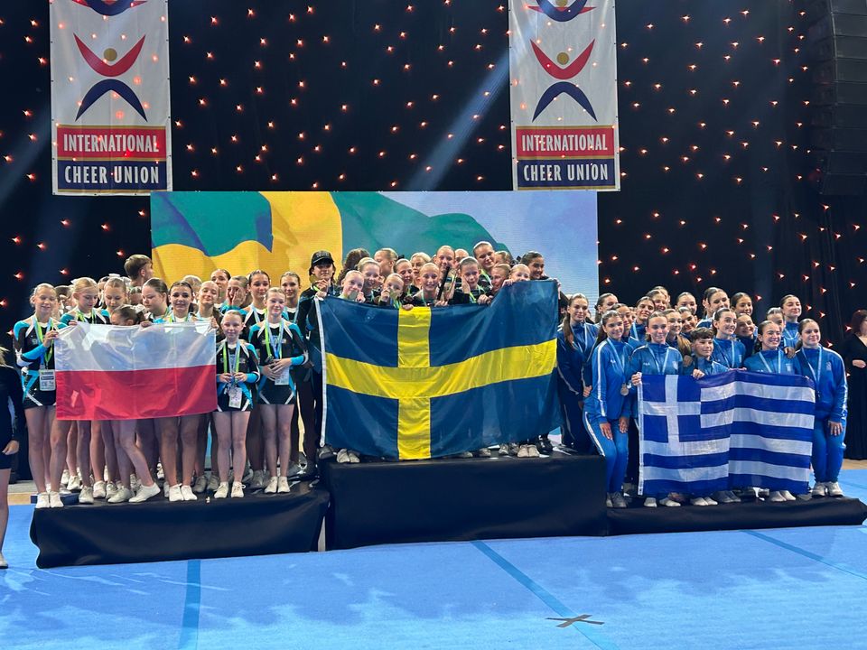 UEM-guld till Sverige i cheerleading