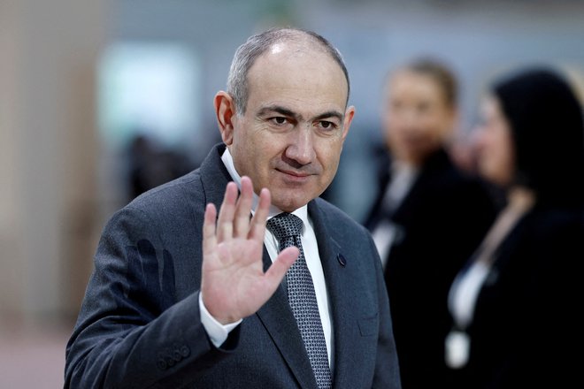 Predsednik armenske vlade Nikol Pašinjan. FOTO: Benoit Tessier Reuters