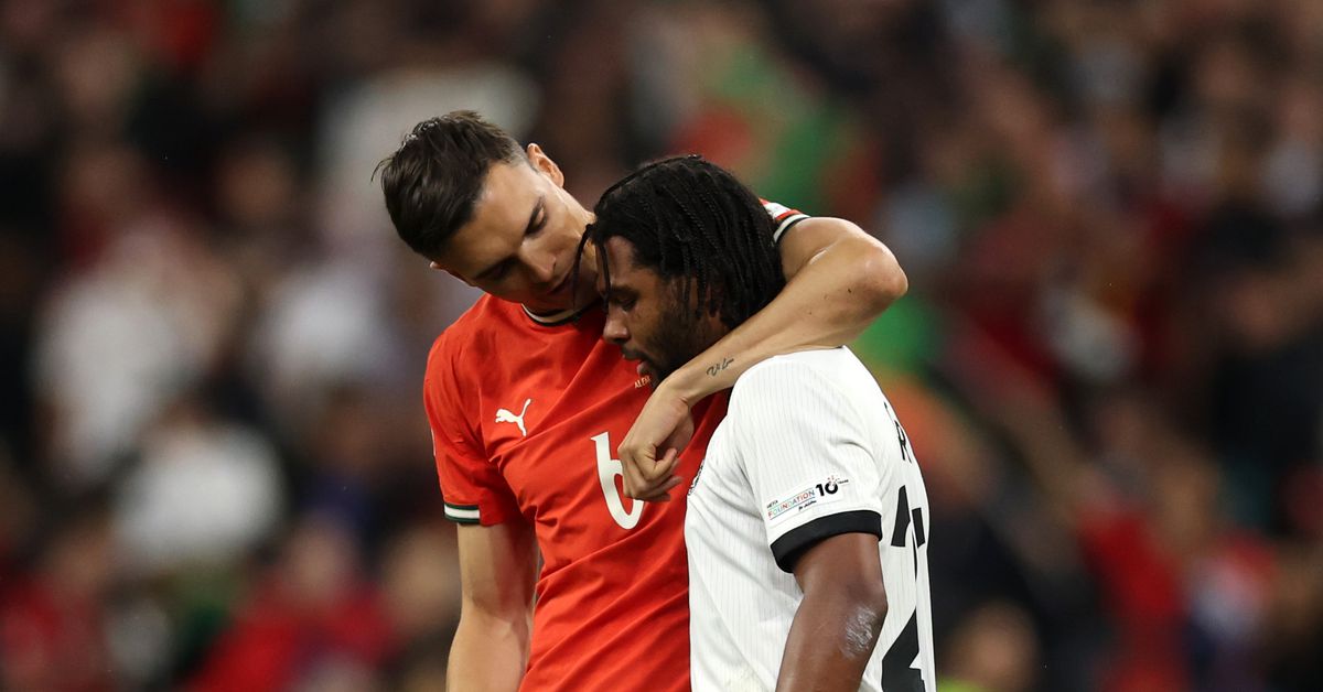 João Palhinha comforts Bayern Munich teammates after Germany vs. Portugal