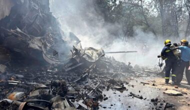Plane crashes near major Indian airport with more than 200 people on board