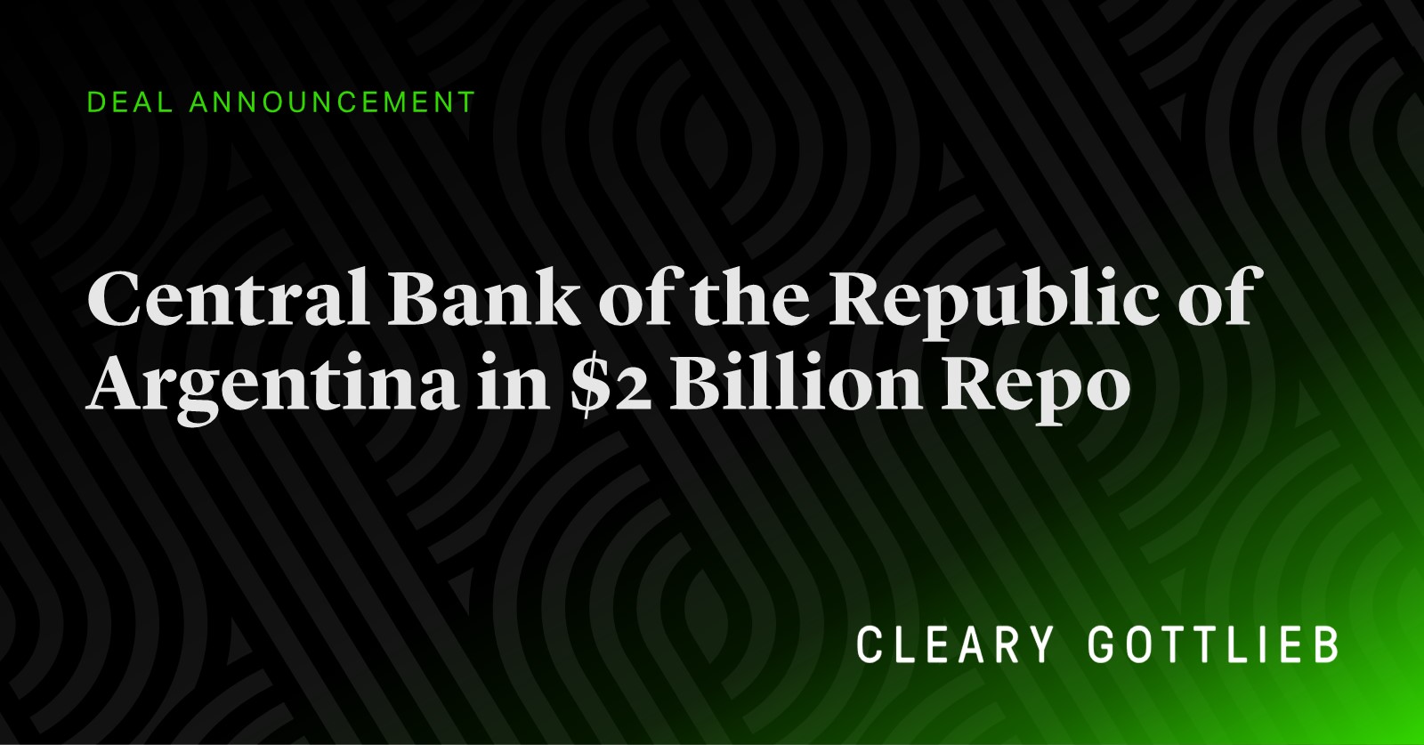 Central Bank of the Republic of Argentina in $2 Billion Repo | News