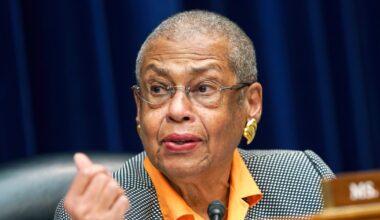 D.C. delegate in Congress insists for second time she's running for re-election. Her office again says no decision yet.