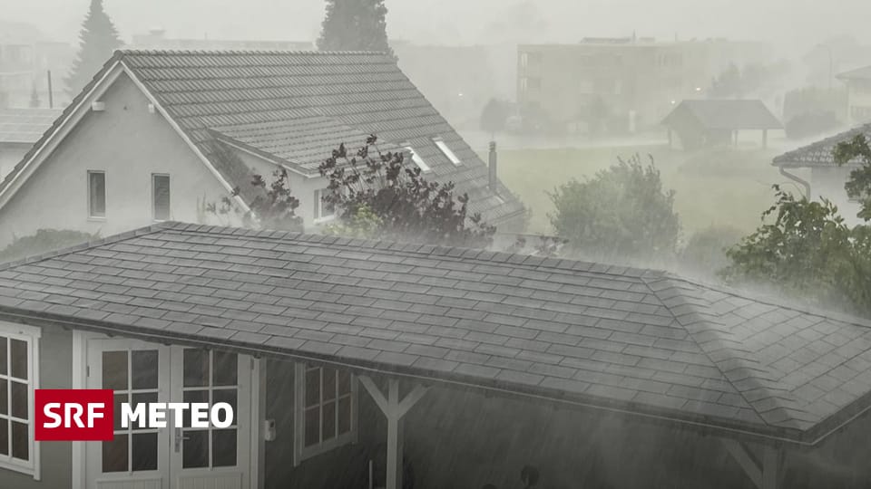Gewitter in der Schweiz - Heftige Gewitter am Sonntagnachmittag - Meteo