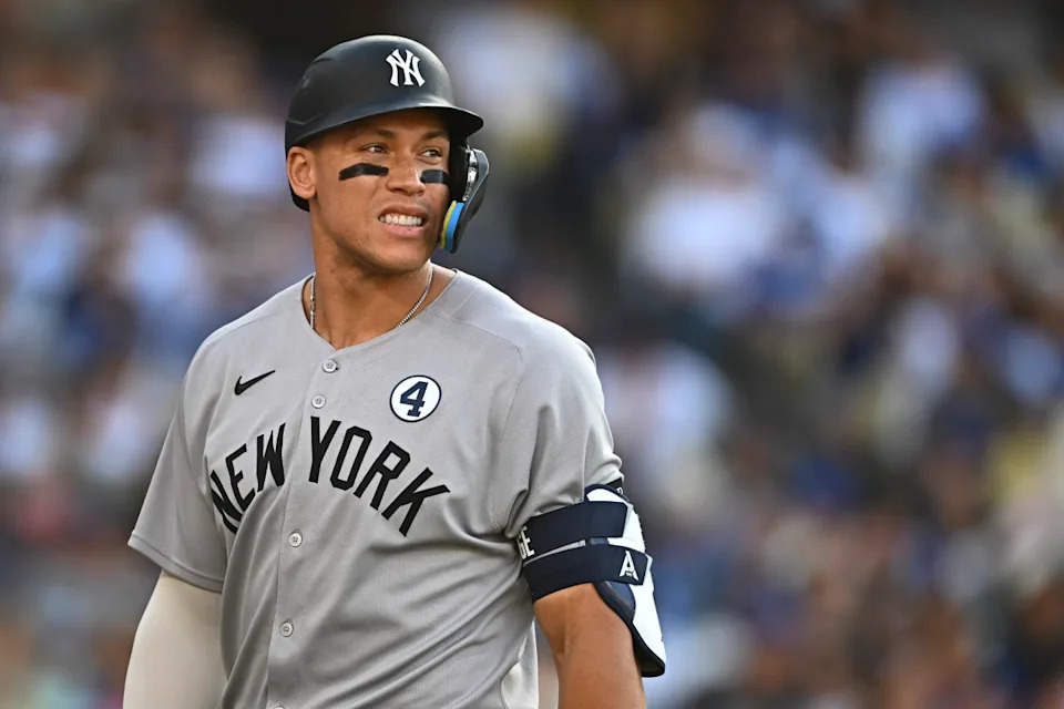 New York Yankees outfielder Aaron Judge (99) Jonathan Hui-Imagn Images