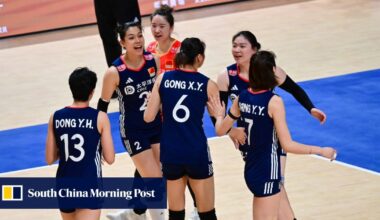 China’s women come up just short against Olympic volleyball champions Italy