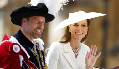 Kate returns to Garter Day, but Andrew stays out of view