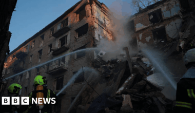 At least 7 people have been killed and several injured in an overnight Russian missile and drone attack in the Kyiv region, the interior minister has said - Ihor Klymenko said residential areas, hospitals and sports infrastructure had been hit.