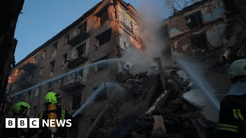 At least 7 people have been killed and several injured in an overnight Russian missile and drone attack in the Kyiv region, the interior minister has said - Ihor Klymenko said residential areas, hospitals and sports infrastructure had been hit.