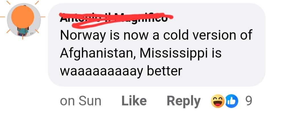 "Norway is now a cold version of Afghanistan"