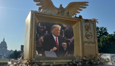 White House Absolutely Fuming Over Sculpture Showing Trump Dancing With Epstein