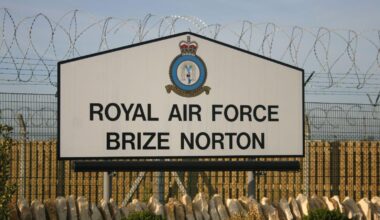 'Absolutely staggering' security breach at RAF base - as activists break in and vandalise aircraft - Sky News