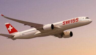 Sieht man heute nicht: Eine Swiss-Maschine, die nach Griechenland fliegt.