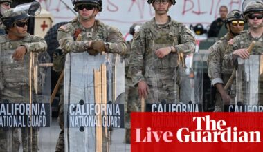 Trump welcomes appeal court ruling that he can keep national guard in LA – US politics live | Donald Trump