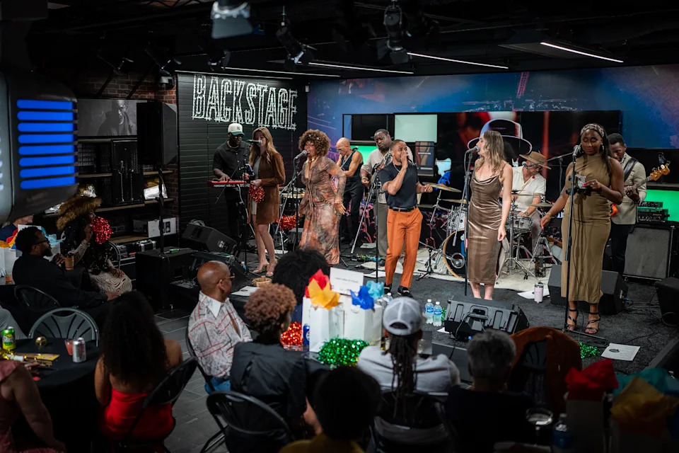 Kenny Sharp performs during a concert at the National Museum of African American Music in Nashville, Tenn., Thursday, June 26, 2025.