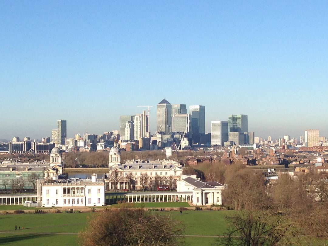 Year after year, Canary Wharf from Greenwich Park