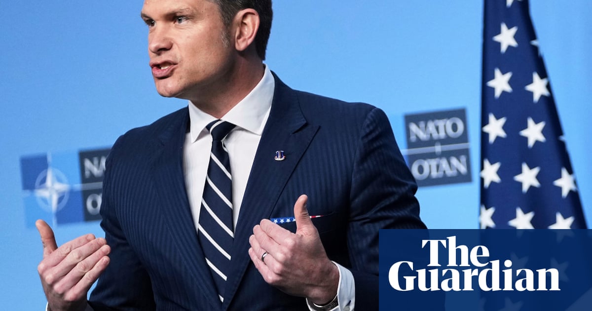 Hegseth says Nato allies ‘very close’ to raising defence spending target to 5% | Nato