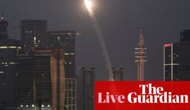 Israel and Iran exchange missile strikes with explosions heard in Tel Aviv, Jerusalem and Tehran – live | Israel