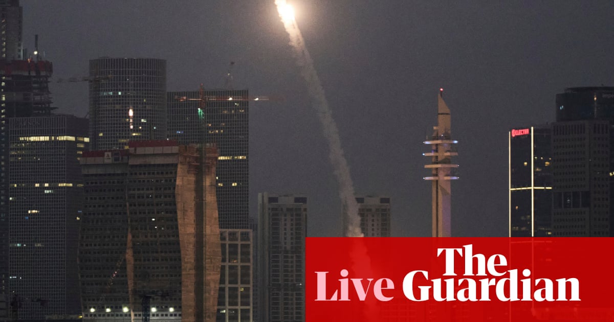 Israel and Iran exchange missile strikes with explosions heard in Tel Aviv, Jerusalem and Tehran – live | Israel