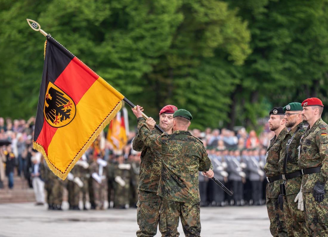 Indienststellung der Bundeswehr-Brigade in Litauen