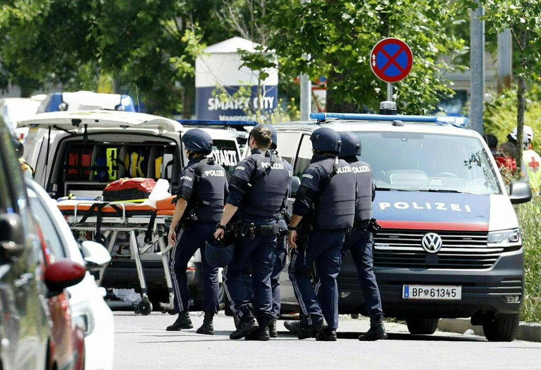 An einer Schule in Österreich sind nach Angaben der Polizei mehrere Schüsse gefallen.