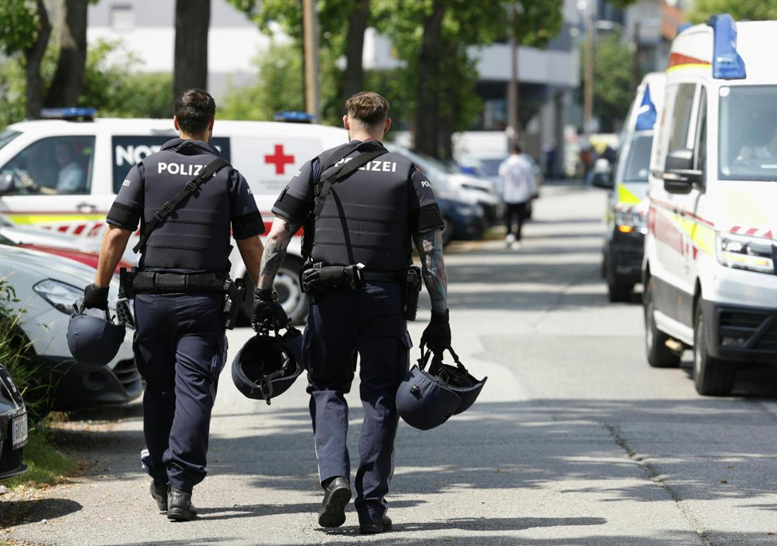 An einer Schule in Österreich sind nach Angaben der Polizei mehrere Schüsse gefallen.