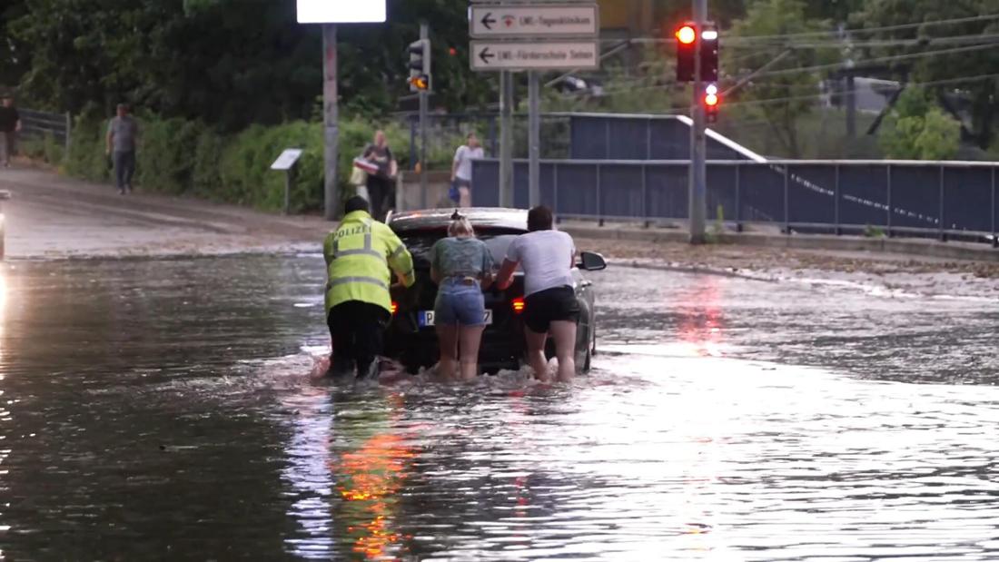 Unwetter in Nordrhein-Westfalen