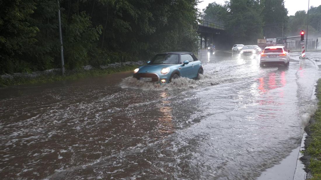 Katastrophale Unwetter im Erzgebirge