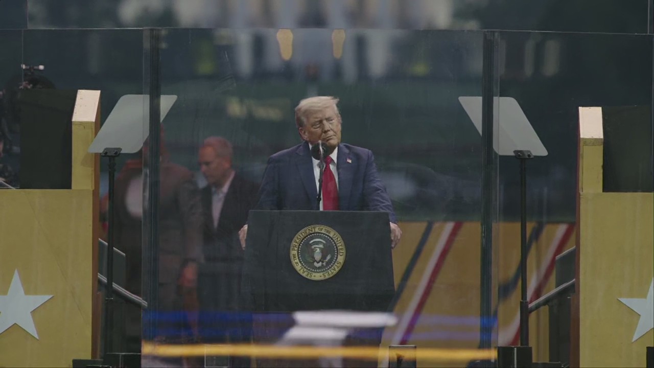President Trump military parade speech: ‘A magnificent display’